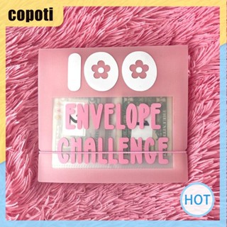 Copoti แฟ้มเอกสาร A5 สองด้าน 4 ถุง 100 ช่อง ประหยัดเงิน สําหรับบ้าน