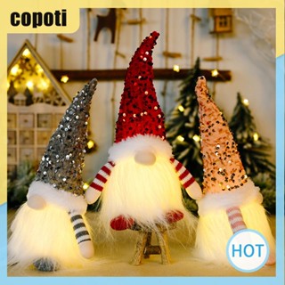 Copoti ของเล่นธีมคริสต์มาส คนแก่ ไร้หน้า เรืองแสง Rudolph ของขวัญปีใหม่ สําหรับบ้าน