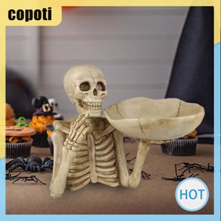 Copoti กล่องเก็บกุญแจ เรซิ่น รูปกะโหลก สร้างสรรค์ สําหรับตกแต่งบ้าน ฮาโลวีน