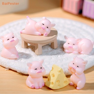 [BaiPester] โมเดลฟิกเกอร์ รูปหมูน่ารัก ขนาดเล็ก สําหรับตกแต่งบ้าน สวน