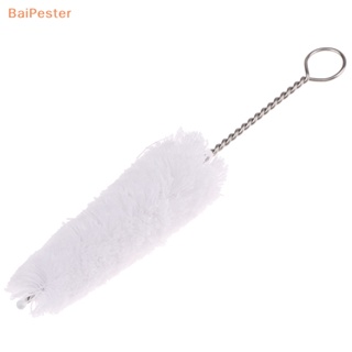 [BaiPester] แปรงทําความสะอาดปากแซกโซโฟน ด้ามจับโลหะ สําหรับ Clarinet Alto Tenor Soprano Sax Flute Trumpet 1 ชิ้น