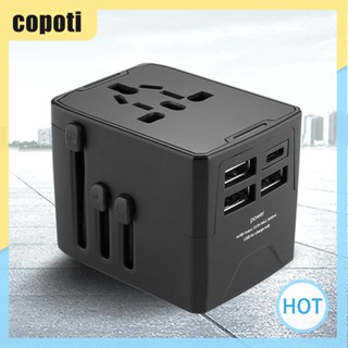 Copoti อะแดปเตอร์พาวเวอร์ 3USB 1 ประเภท C 1500W เข้าได้กับมากกว่า 200 ประเทศ สําหรับบ้าน