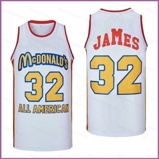 เสื้อกีฬาบาสเก็ตบอล Ani Lebron James Mcdonalds ขนาดใหญ่ ดัดแปลง สําหรับผู้ชาย และผู้หญิง