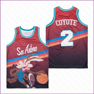 เสื้อกีฬาบาสเก็ตบอล ขนาดใหญ่ ลาย Ani Wile E Coyote Salmon Fade สําหรับผู้ชาย และผู้หญิง