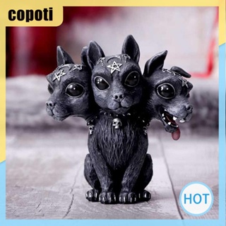 Copoti เครื่องประดับตกแต่งบ้าน รูปมังกรบิน สีดํา สําหรับโต๊ะคอมพิวเตอร์