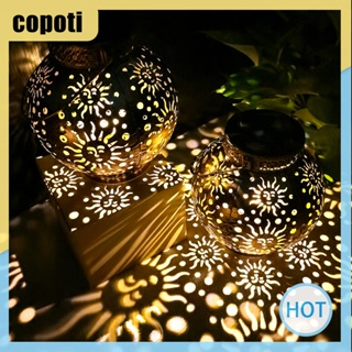 Copoti โคมไฟ LED พลังงานแสงอาทิตย์ รูปดวงจันทร์ ดาว 600mAh สําหรับตกแต่งบ้าน สวน