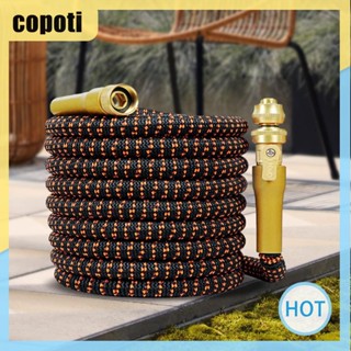 Copoti ท่อรดน้ําต้นไม้ กันรั่วซึม พับเก็บได้ 25 ฟุต -100 ฟุต สําหรับบ้าน และสวน 3 ชิ้น