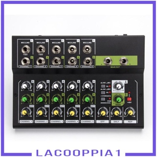 [Lacooppia1] เครื่องผสมเสียง 10 ช่อง ควบคุมเสียงสะท้อน สําหรับบันทึกเสียงออกอากาศ DJ