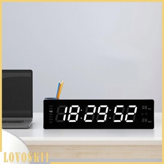 [Lovoski1] นาฬิกาปลุกดิจิทัลตั้งโต๊ะ LED พร้อมวันที่ สําหรับห้องโถง เทศกาล