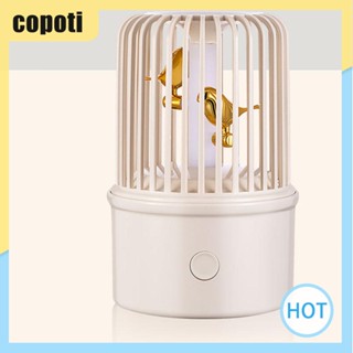 Copoti เครื่องฟอกอากาศความชื้น รูปกรงนก 200 มล. พอร์ต USB สําหรับบ้าน