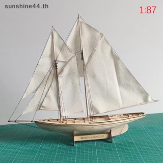 Foursun 1:87 Ben Jamin W. โมเดลเรือใบ แบบไม้ สไตล์คลาสสิก DIY สําหรับตกแต่ง TH