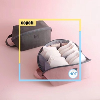 Copoti กระเป๋าเดินทาง บรา มีซิป ผ้าออกซฟอร์ด แบบพกพา สําหรับบ้าน