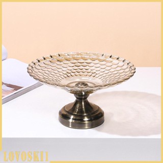 [Lovoski1] ชามแก้ว ลายนูน ทรงกลม อเนกประสงค์ สําหรับใส่ผลไม้ ตกแต่งห้องครัว ฟาร์มเฮาส์ ห้องรับประทานอาหาร