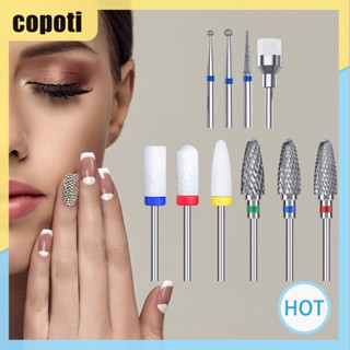 Copoti ชุดเครื่องมือสว่านเจาะเล็บเจล สําหรับตกแต่งเล็บ 10 ชิ้น