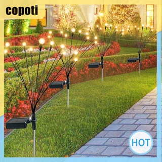 Copoti โคมไฟ รูปหิ่งห้อยโมร็อกโก พลังงานแสงอาทิตย์ 2 โหมด 600mAh สําหรับตกแต่งบ้าน สวน สนามหญ้า 2 4 ชิ้น