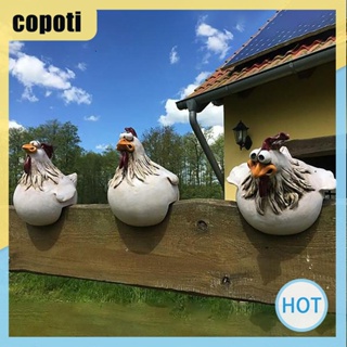 Copoti รูปปั้นไก่เรซิ่น สําหรับตกแต่งบ้าน และสวน