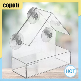 Copoti บ้านให้อาหารนก แบบอะคริลิคใส อุปกรณ์เสริม สําหรับสัตว์เลี้ยง