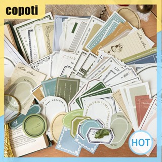 Copoti กระดาษคราฟท์ ภาพพื้นหลัง DIY สําหรับตกแต่งบ้าน สมุดภาพ 100 แผ่น