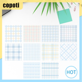 Copoti แผ่นกระดาษโน้ต ลายสก๊อต อเนกประสงค์ สําหรับตกแต่งบ้าน