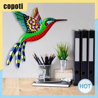 Copoti จี้โลหะ รูปนกฮัมมิ่งเบิร์ด ขนาดใหญ่ สําหรับตกแต่งบ้าน ในร่ม และกลางแจ้ง