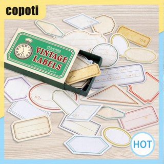 Copoti สติกเกอร์ฉลาก ลายเต็นท์ แฮนด์เมด สไตล์เรโทร สําหรับตกแต่งบ้าน DIY 60 ชิ้น ต่อกล่อง