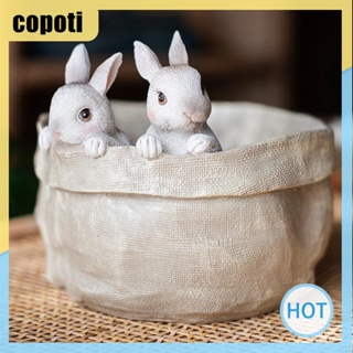 Copoti รูปปั้นกระต่ายอีสเตอร์เรซิ่น สําหรับตกแต่งบ้าน