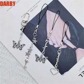 Darby จี้ห้อยโทรศัพท์มือถือ ประดับลูกปัด สีชมพู แฮนด์เมด