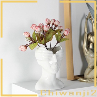 [Chiwanji2] แจกันดอกไม้เซรามิค เรียบง่าย สไตล์นอร์ดิก สําหรับตกแต่งบ้าน ห้องนั่งเล่น ห้องโถง วันเกิด