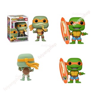 ใหม่ ตุ๊กตาฟิกเกอร์ Funko Pop Teenage Mutant Ninja Turtle TMNT ของเล่น ของขวัญ สําหรับเก็บสะสม