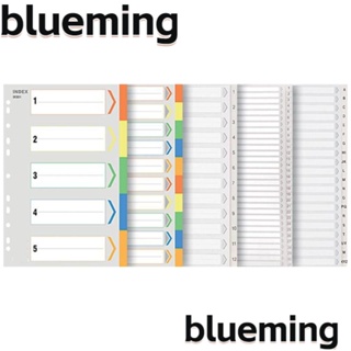 Blueming2 แฟ้มแบ่งเอกสาร พลาสติก ขนาด A4 11 รู ทนทาน หลากสี สําหรับโรงเรียน สํานักงาน