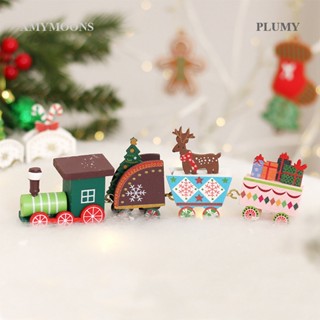 Plumy รถไฟไม้ ขนาดเล็ก สําหรับตกแต่งปาร์ตี้คริสต์มาส