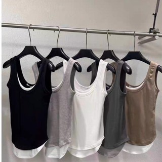 Sara Tank เสื้อกล้าม 2 สี เสื้อเเขนกุด (30315)