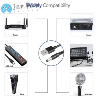 Janfat อะแดปเตอร์สายชาร์จ 5.5*2.1 มม. อเนกประสงค์ 8-in-1 ปลั๊กแจ็ค 5V DC สําหรับแล็ปท็อป