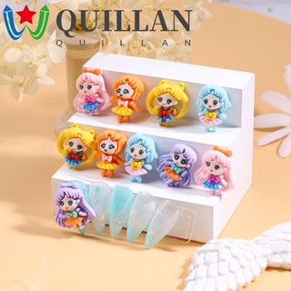 Quillan เครื่องราง รูปเซเลอร์มูน เจ้าหญิงสโนว์ไวท์ 3D สําหรับตกแต่งเล็บ DIY