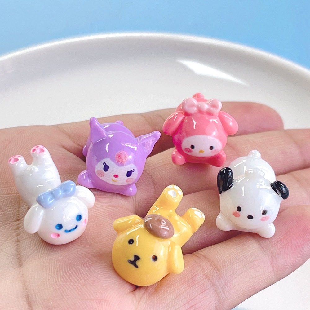 [4 #] Jibbitz Crocs จี้เรซิ่น รูปการ์ตูนสุนัข สามมิติ แฮนด์เมด diy อุปกรณ์เสริม สําหรับทําเครื่องประดับผม เคสโทรศัพท์ SC