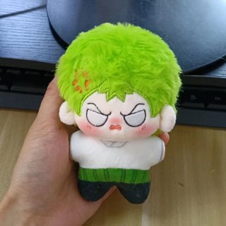 ชุดคอสเพลย์ วันพีช Roronoa Zoro Plushie ผ้าฝ้าย ขนาด 10 ซม.