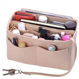 SENSES// Womens Portable Liner Bag Multi-Functional Organizing Travel Portable DIY Bag Middle Bag Felt Cosmetics Storage Bag Z3ig