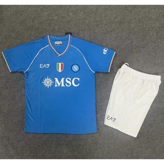 เสื้อกีฬาแขนสั้น ลายทีมชาติฟุตบอล Napoli 23-24 ชุดเหย้า S-XXL ชุดเหย้า สําหรับผู้ชาย AAA