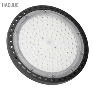 HaoJue โคมไฟไฮเบย์ 100W สำหรับคลังสินค้า ไฟ LED ความสว่างสูงพร้อมตะขอแขวน AC 85‑265V