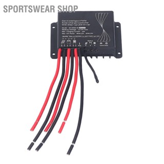  Sportswear Shop เครื่องควบคุมการชาร์จพลังงานแสงอาทิตย์ 12V 24V PWM เครื่องควบคุมการชาร์จแบตเตอรี่พร้อมไดร์เวอร์