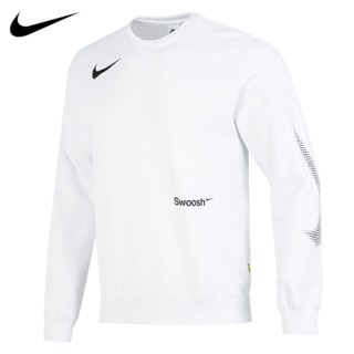 【พร้อมส่ง】ของแท้ 100% Nike เสื้อกันหนาว คอกลม พิมพ์ลาย SWOOSH Series สําหรับผู้ชาย FB1960-121-060-317