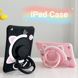 [Aimeidai] เคสแท็บเล็ต ลายแมวน่ารัก พร้อมขาตั้ง สําหรับ iPad 2 3 4 Mini Air Pro Series