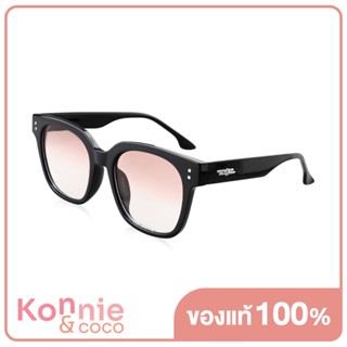 Konvy Retro Sunglasses #Black Gradient Tea แว่นกันแดดทรงสี่เหลี่ยม กรอบแว่นสีดำ เลนส์ไล่โทนสีชา.