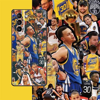 [Aimeidai] เคสโทรศัพท์ซิลิโคน กันกระแทก พิมพ์ลาย NBA Super Star Stephen Curry สําหรับ Samsung S9 S10 S20 S21 S22 Series