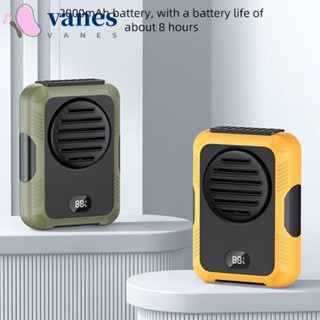 Vanes1 พัดลม แบบคลิปหนีบเอว 2000mAh แบบพกพา ชาร์จ USB สําหรับปีนเขา