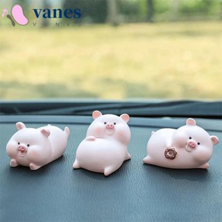 Vanes1 ตุ๊กตาหมูเรซิ่น สีชมพู สําหรับตกแต่งรถยนต์ ของขวัญวันเกิด