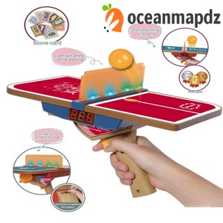 Oceanmapdz เครื่องเล่นปิงปอง ขนาดเล็ก ABS เอฟเฟคเสียง ขนาดเล็ก โต้ตอบ ของขวัญสําหรับเด็ก