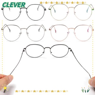 Clever แว่นสายตาสั้น กรอบโลหะ ทรงกลม รังสีบลูเรย์