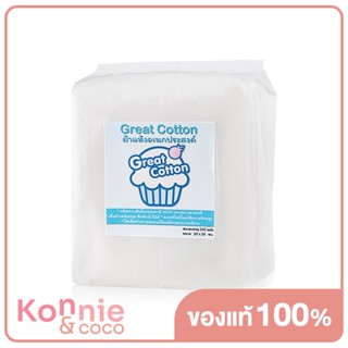 Great Cotton Dry Wipe 100pcs [1 Pack].