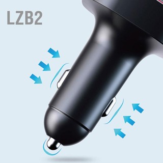 LZB2 เครื่องเล่นบลูทูธในรถยนต์ 2 พอร์ต USB Charger 7 สีไฟเครื่องส่งสัญญาณ FM สำหรับการโทรแบบแฮนด์ฟรี